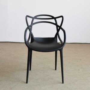 Nowoczesne czarne krzesło